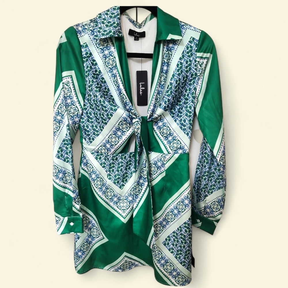 NWT Lulu's Small Scarf Mini Dress